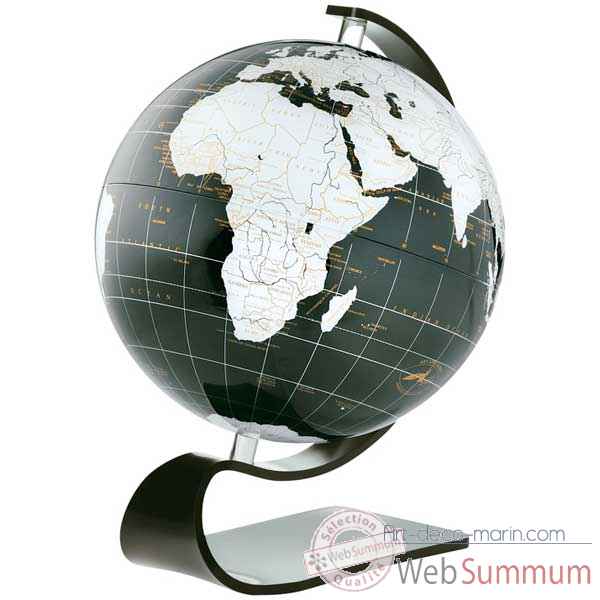 Globe géographique ART-LINE non lumineux - modèle Onyx en Anglais